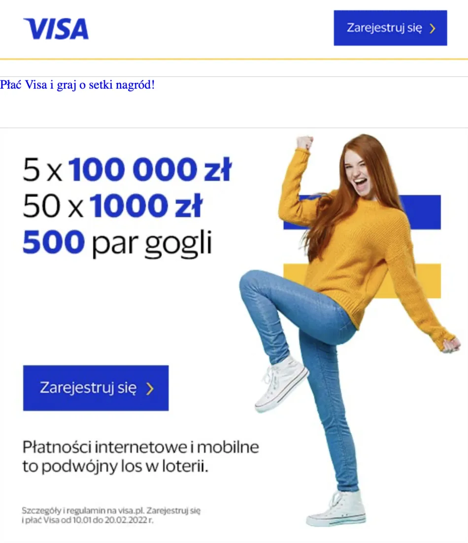 Visa — mailing